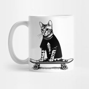 Skateboard Cat Mug